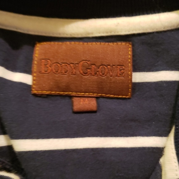 Body Glove, blue, striped Polo - Picture 2 of 3